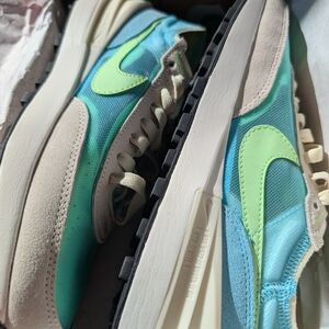 Nike Retro Runner Sneakers in Teal & Lime